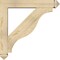 Ekena Millwork Funston Arts and Crafts Rough Sawn Bracket w/ Offset Brace, Douglas Fir, 6"W x 32"D x 32"H BKT0604X32X32FST03RDF - alternate 2